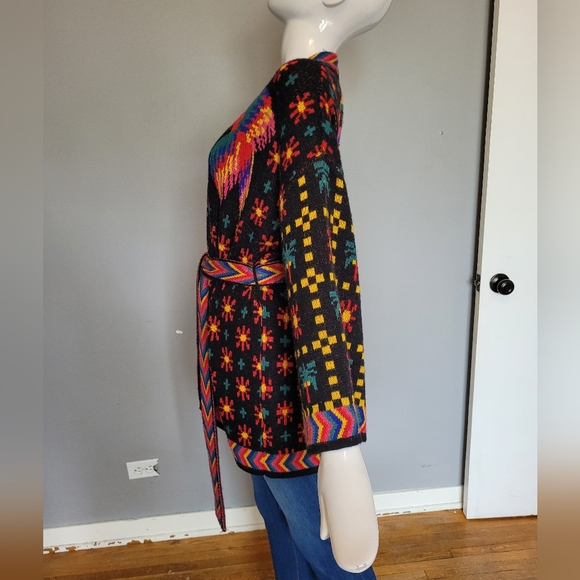 Farm Rio Macaw Night Kimono Cardigan, VGUC, Size S - Picture 5 of 8